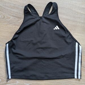 Adidas Women's AEROREADY Made For Training 3-Stripes Cropped Tank Top